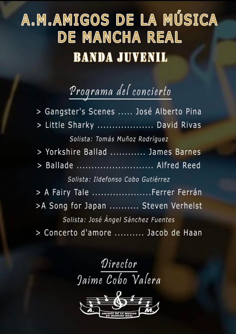 programa del concierto del 24 de julio