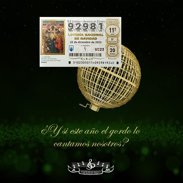 Lotería de Navidad Amigos de la música de Mancha Real