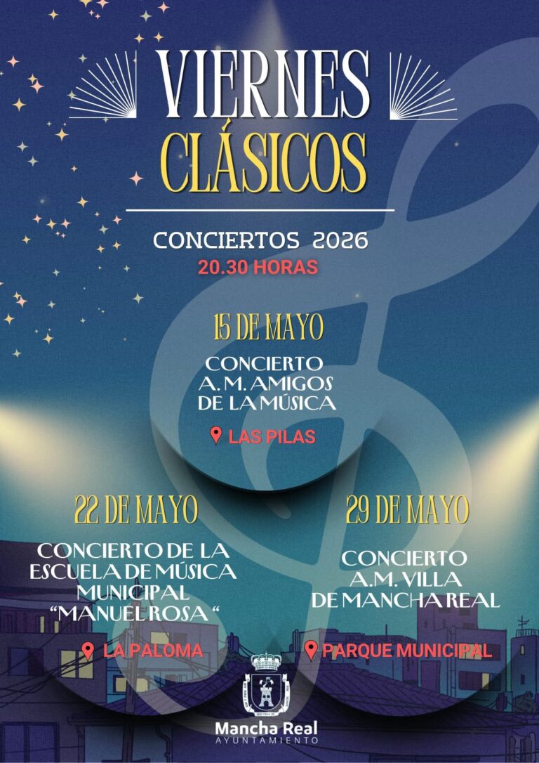 Amigos de la música de Mancha Real. Viernes clásicos de Mayo